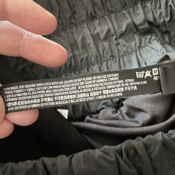 FP Movement Women M Black Smocked High-Rise Lined The Way Home Running Shorts - Picture 10 of 11